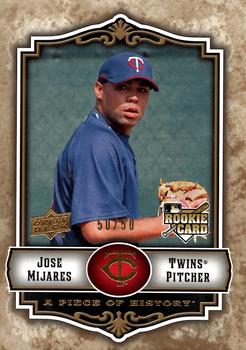 2009 Upper Deck A Piece of History - Gold #140 Jose Mijares Front
