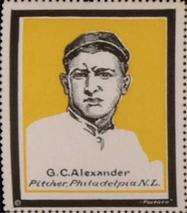 1915 Postaco Stamps #NNO Grover Alexander Front