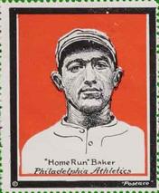1915 Postaco Stamps #NNO Home Run Baker Front