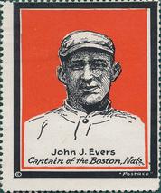 1915 Postaco Stamps #NNO Johnny Evers Front