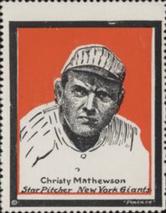 1915 Postaco Stamps #NNO Christy Mathewson Front