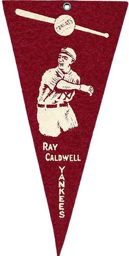 1913 Cravats Felt Pennants #NNO Ray Caldwell Front