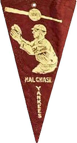 1913 Cravats Felt Pennants #NNO Hal Chase Front