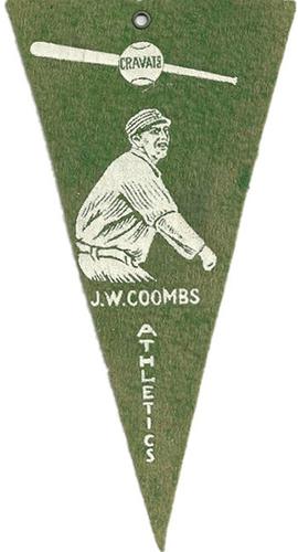 1913 Cravats Felt Pennants #NNO Jack Coombs Front
