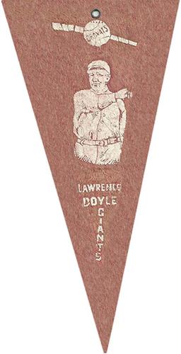 1913 Cravats Felt Pennants #NNO Larry Doyle Front