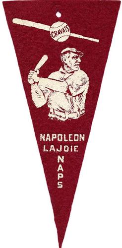 1913 Cravats Felt Pennants #NNO Nap Lajoie Front