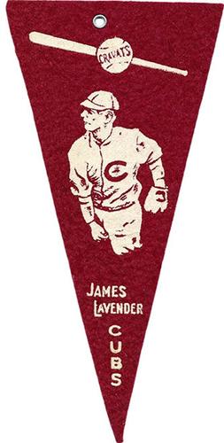 1913 Cravats Felt Pennants #NNO James Lavender Front