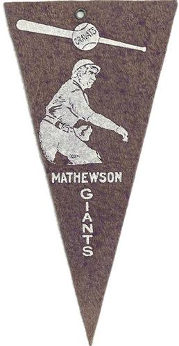 1913 Cravats Felt Pennants #NNO Christy Mathewson Front