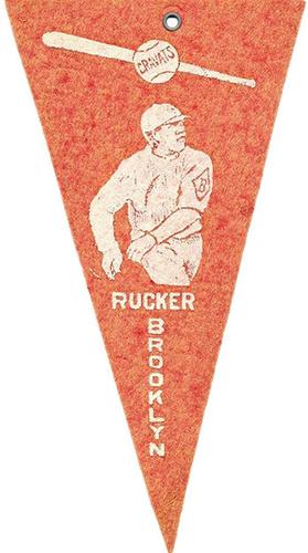 1913 Cravats Felt Pennants #NNO Nap Rucker Front