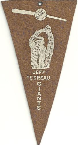 1913 Cravats Felt Pennants #NNO Jeff Tesreau Front