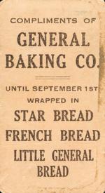 1914 General Baking (D303) #NNO Nap Lajoie Back