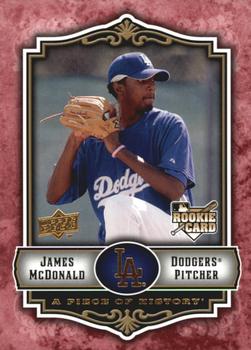 2009 Upper Deck A Piece of History - Red #126 James McDonald Front
