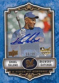 2009 Upper Deck A Piece of History - Rookie Autographs Blue #133 Angel Salome Front