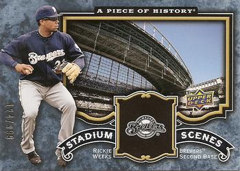 2009 Upper Deck A Piece of History - Stadium Scenes #SS-RW Rickie Weeks Front