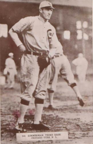 1913-15 Pinkerton Scorecards / Photocards (W530) #205 Heinie Zimmerman Front