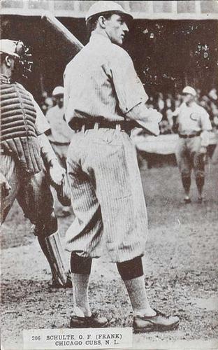 1913-15 Pinkerton Scorecards / Photocards (W530) #206 Frank Schulte Front