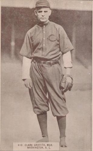 1913-15 Pinkerton Scorecards / Photocards (W530) #419 Clark Griffith Front