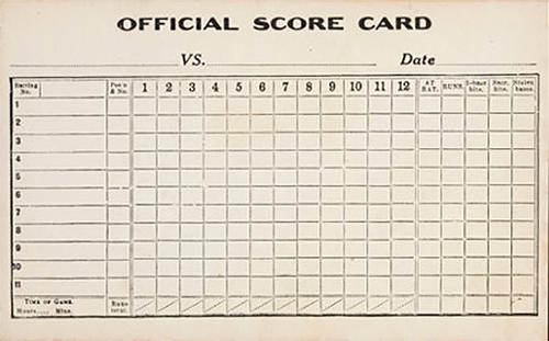 1913-15 Pinkerton Scorecards / Photocards (W530) #510 Rube Oldring Back