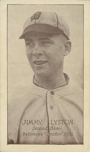 1921 Tip Top Bread Baltimore Orioles #NNO James Lyston Front