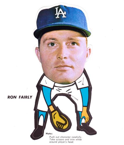 1963 Los Angeles Dodgers Pin-Ups #NNO Ron Fairly Front