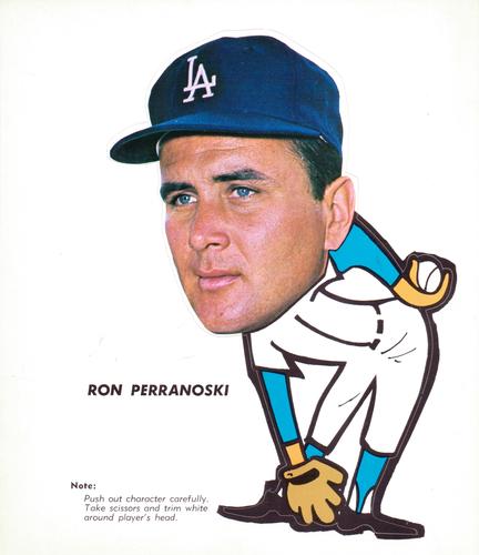 1963 Los Angeles Dodgers Pin-Ups #NNO Ron Perranoski Front