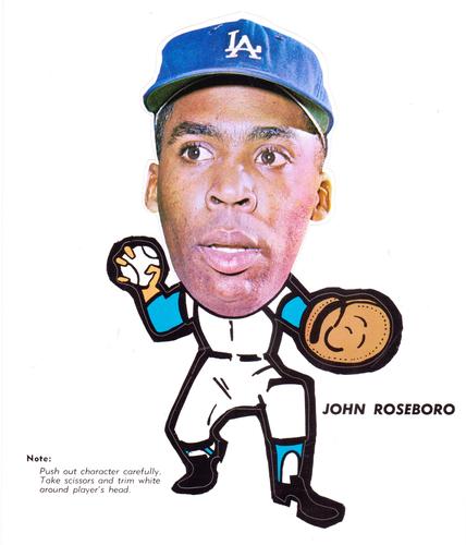 1963 Los Angeles Dodgers Pin-Ups #NNO John Roseboro Front
