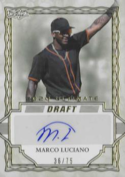 2020 Leaf Ultimate - Gold #BA-ML1 Marco Luciano Front