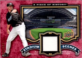 2009 Upper Deck A Piece of History - Stadium Scenes Jersey Red #SS-RH Roy Halladay Front