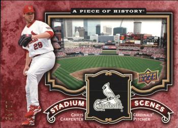 2009 Upper Deck A Piece of History - Stadium Scenes Red #SS-CC Chris Carpenter Front