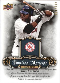 2009 Upper Deck A Piece of History - Timeless Moments #TM-DO David Ortiz Front