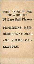 1909 E101 Set of 50 #NNO Ty Cobb Back
