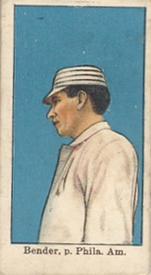 1909 E101 Set of 50 #NNO Chief Bender Front