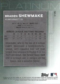 2020 Bowman Platinum - Top Prospects #TOP-21 Braden Shewmake Back