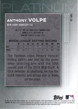 2020 Bowman Platinum - Top Prospects #TOP-29 Anthony Volpe Back