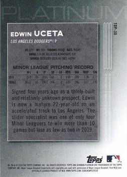 2020 Bowman Platinum - Top Prospects #TOP-30 Edwin Uceta Back