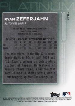 2020 Bowman Platinum - Top Prospects #TOP-62 Ryan Zeferjahn Back
