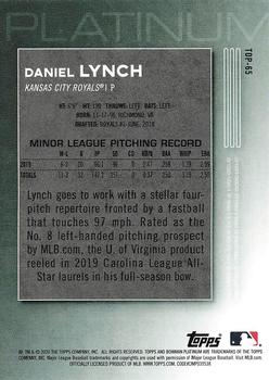 2020 Bowman Platinum - Top Prospects #TOP-65 Daniel Lynch Back
