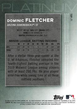 2020 Bowman Platinum - Top Prospects #TOP-71 Dominic Fletcher Back