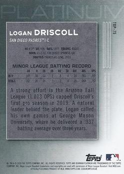 2020 Bowman Platinum - Top Prospects #TOP-75 Logan Driscoll Back