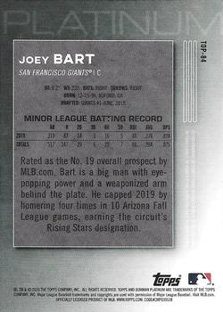 2020 Bowman Platinum - Top Prospects Icy #TOP-84 Joey Bart Back