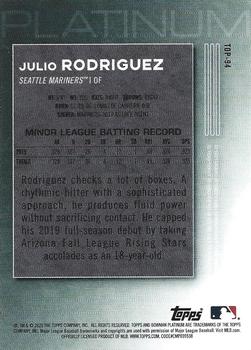 2020 Bowman Platinum - Top Prospects Icy #TOP-94 Julio Rodriguez Back