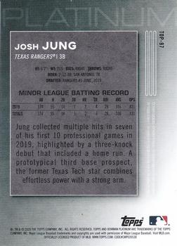 2020 Bowman Platinum - Top Prospects Icy #TOP-97 Josh Jung Back