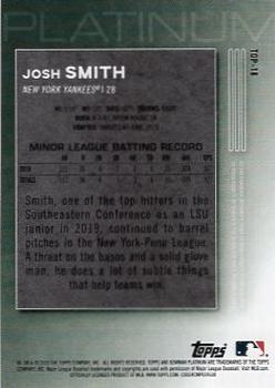 2020 Bowman Platinum - Top Prospects Chartreuse #TOP-18 Josh Smith Back