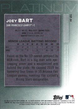 2020 Bowman Platinum - Top Prospects Teal #TOP-84 Joey Bart Back