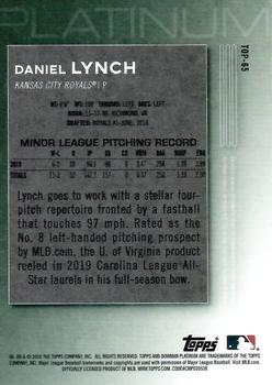 2020 Bowman Platinum - Top Prospects Purple #TOP-65 Daniel Lynch Back
