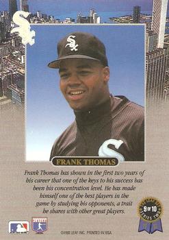 1993 Leaf - Frank Thomas #9 Frank Thomas Back