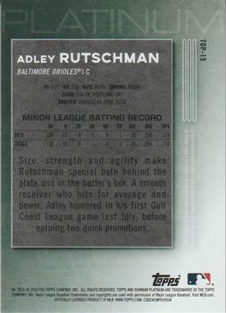 2020 Bowman Platinum - Top Prospects Orange #TOP-15 Adley Rutschman Back