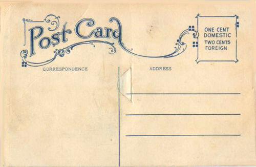 1908 Art Post Card Company Our Home Team #NNO Detroit Tigers Players Back