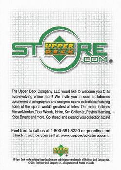 2002 Upper Deck - Upper Deck Advertisements #NNO Upper Deck Store Back