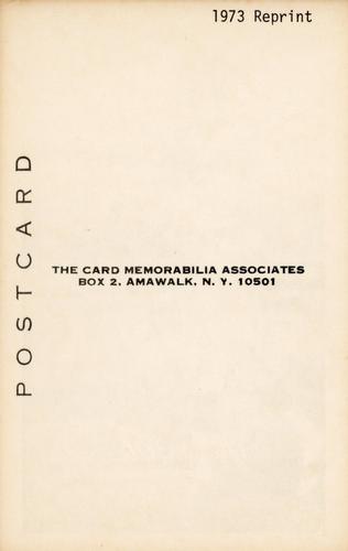 1973 TCMA 1921 Exhibits (reprint) #NNO Grover Cleveland Alexander Back